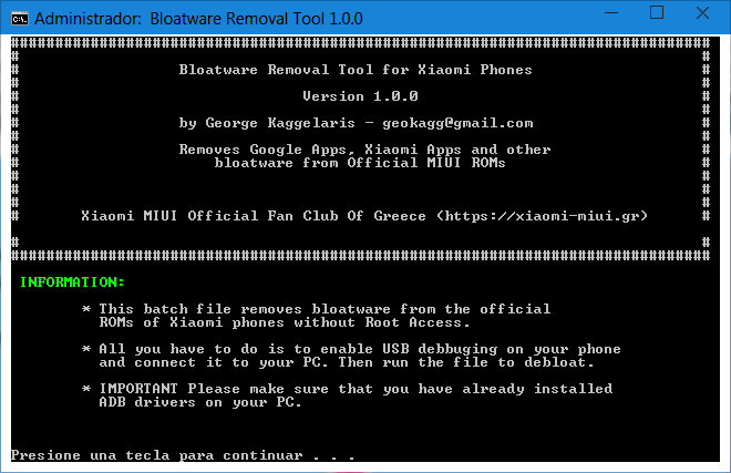 MIUI Bloatware Removal Tool 1.0.0-01.png